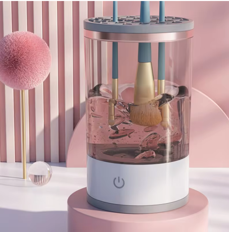 GlamSpin Makeup Brush Cleaner – 3-in-1 Electric Kit