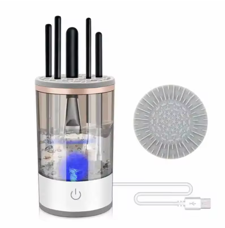 GlamSpin Makeup Brush Cleaner – 3-in-1 Electric Kit