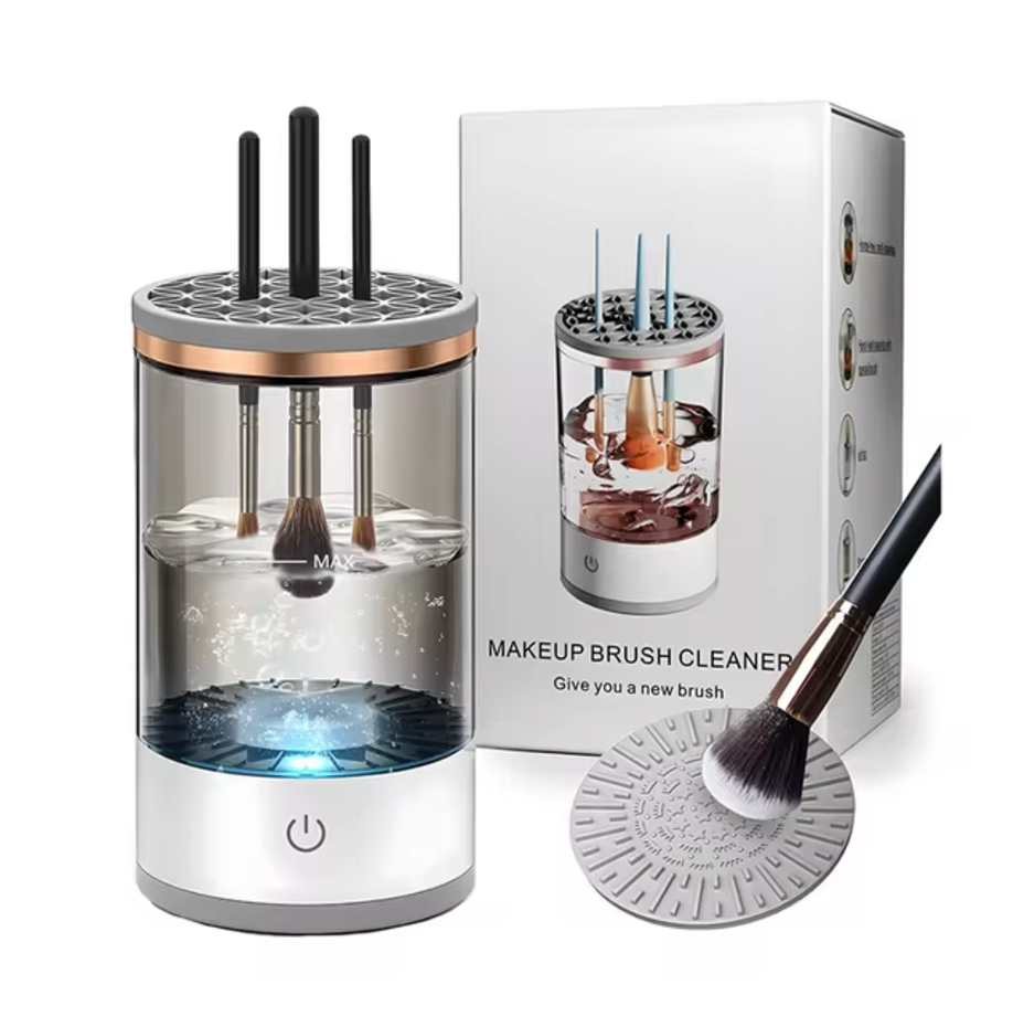 GlamSpin Makeup Brush Cleaner – 3-in-1 Electric Kit