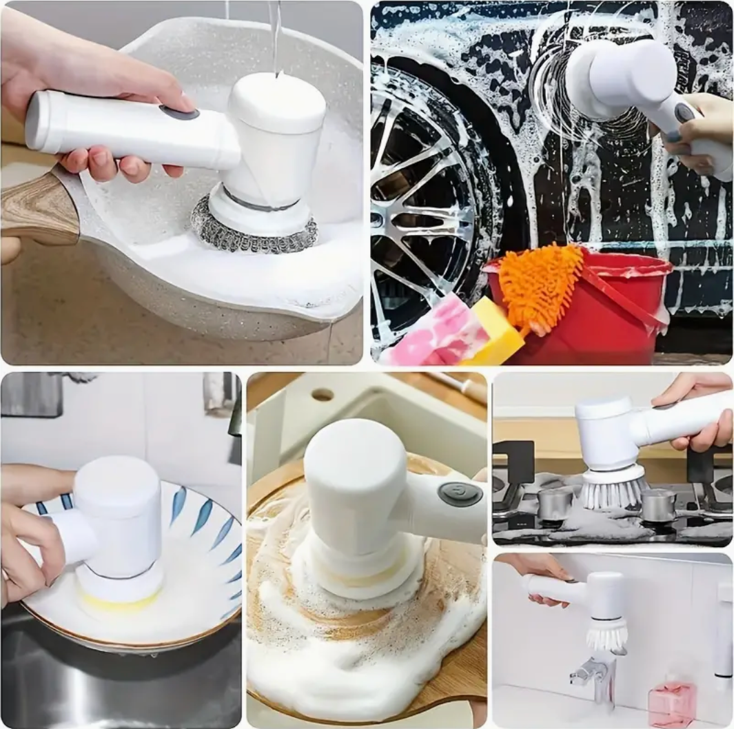 5-in-1 Rechargeable Electric Cleaning Brush – Reinvented Edition