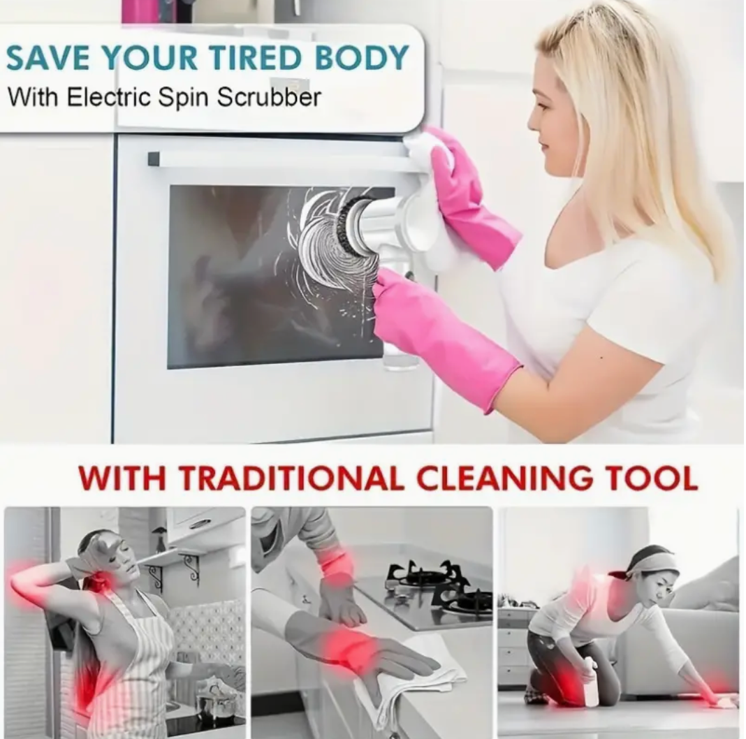 5-in-1 Rechargeable Electric Cleaning Brush – Reinvented Edition