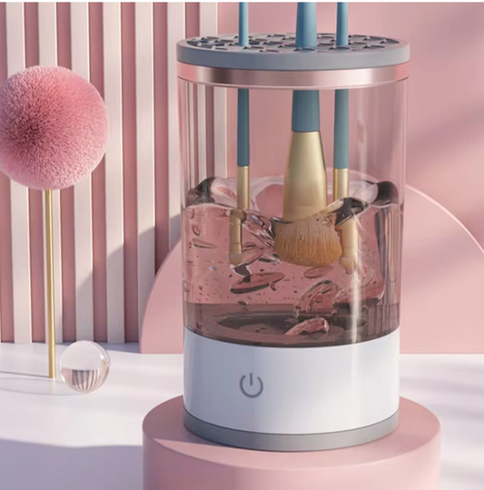 GlamSpin Makeup Brush Cleaner – 3-in-1 Electric Kit